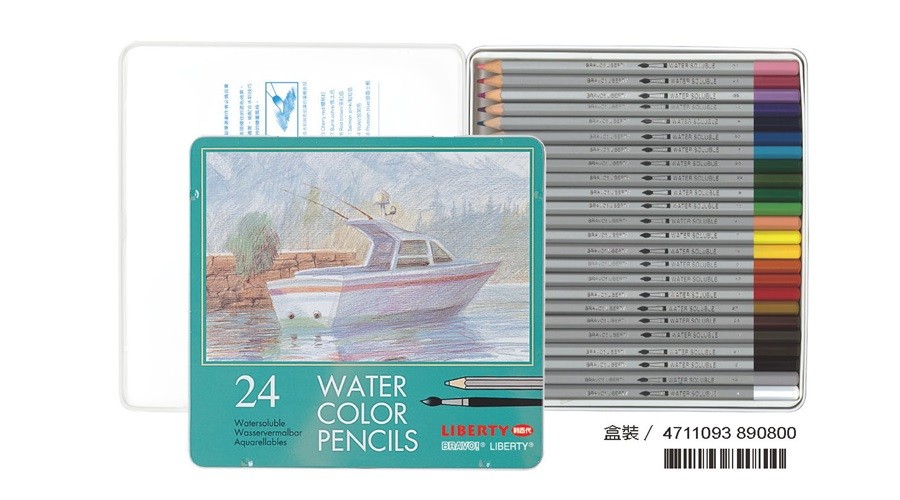 利百代 水溶性色鉛筆24色 CC-858ZM CC-861ZM (3盒入)