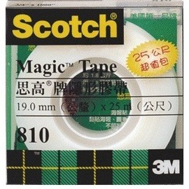 3M Scotch 810LM 3/4 隱形膠帶(膠盒裝)