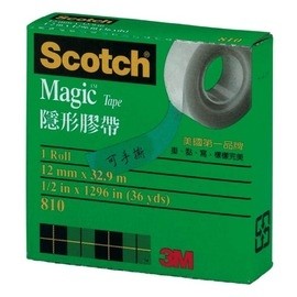 3M Scotch 810-1/2 隱形膠帶(紙盒裝)